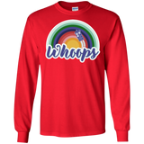 T-Shirts Red / S 13th Doctor Retro Whoops Men's Long Sleeve T-Shirt