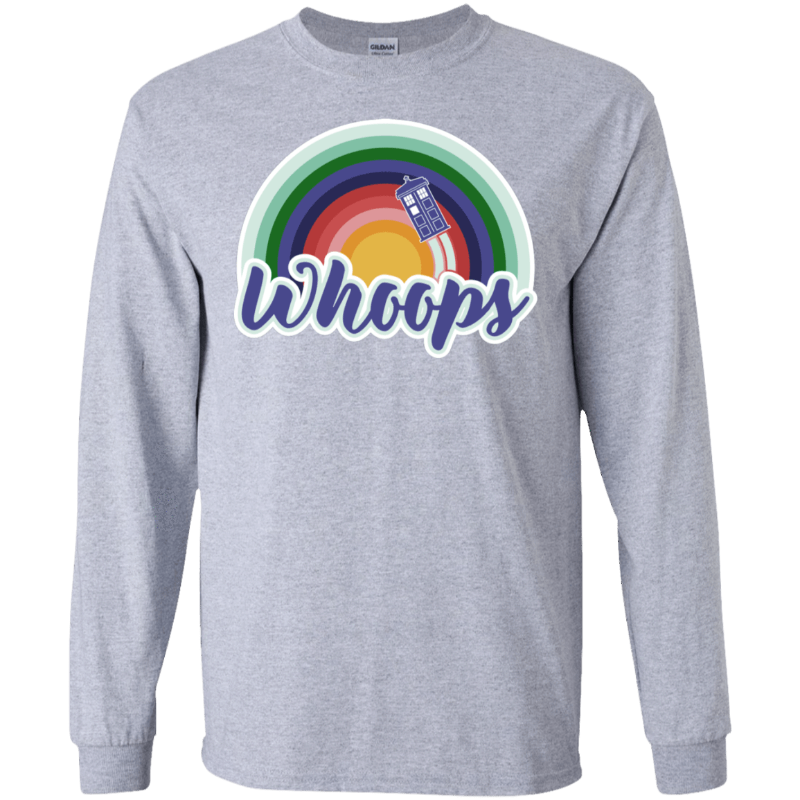 T-Shirts Sport Grey / S 13th Doctor Retro Whoops Men's Long Sleeve T-Shirt