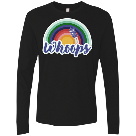 T-Shirts Black / S 13th Doctor Retro Whoops Men's Premium Long Sleeve