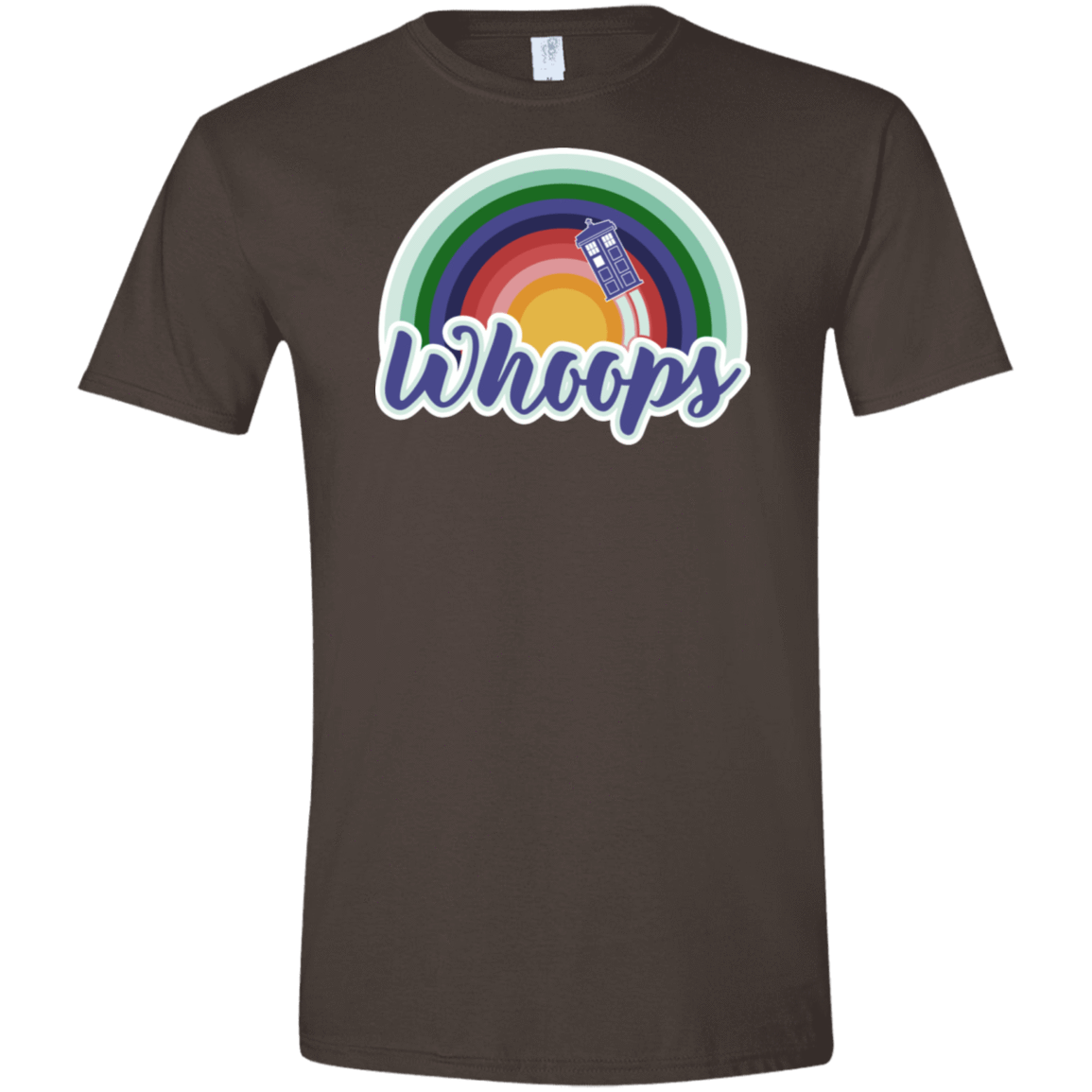 T-Shirts Dark Chocolate / S 13th Doctor Retro Whoops Men's Semi-Fitted Softstyle