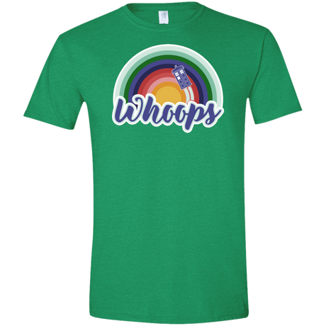 T-Shirts Heather Irish Green / S 13th Doctor Retro Whoops Men's Semi-Fitted Softstyle