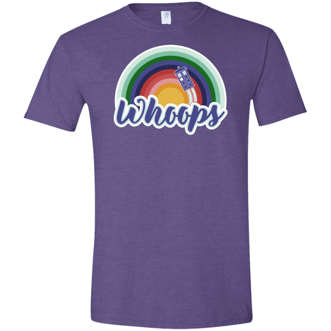 T-Shirts Heather Purple / S 13th Doctor Retro Whoops Men's Semi-Fitted Softstyle