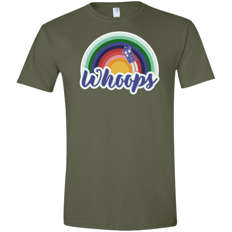 T-Shirts Military Green / S 13th Doctor Retro Whoops Men's Semi-Fitted Softstyle