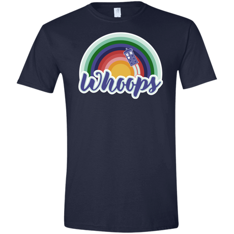 T-Shirts Navy / X-Small 13th Doctor Retro Whoops Men's Semi-Fitted Softstyle