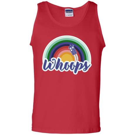 T-Shirts Red / S 13th Doctor Retro Whoops Men's Tank Top