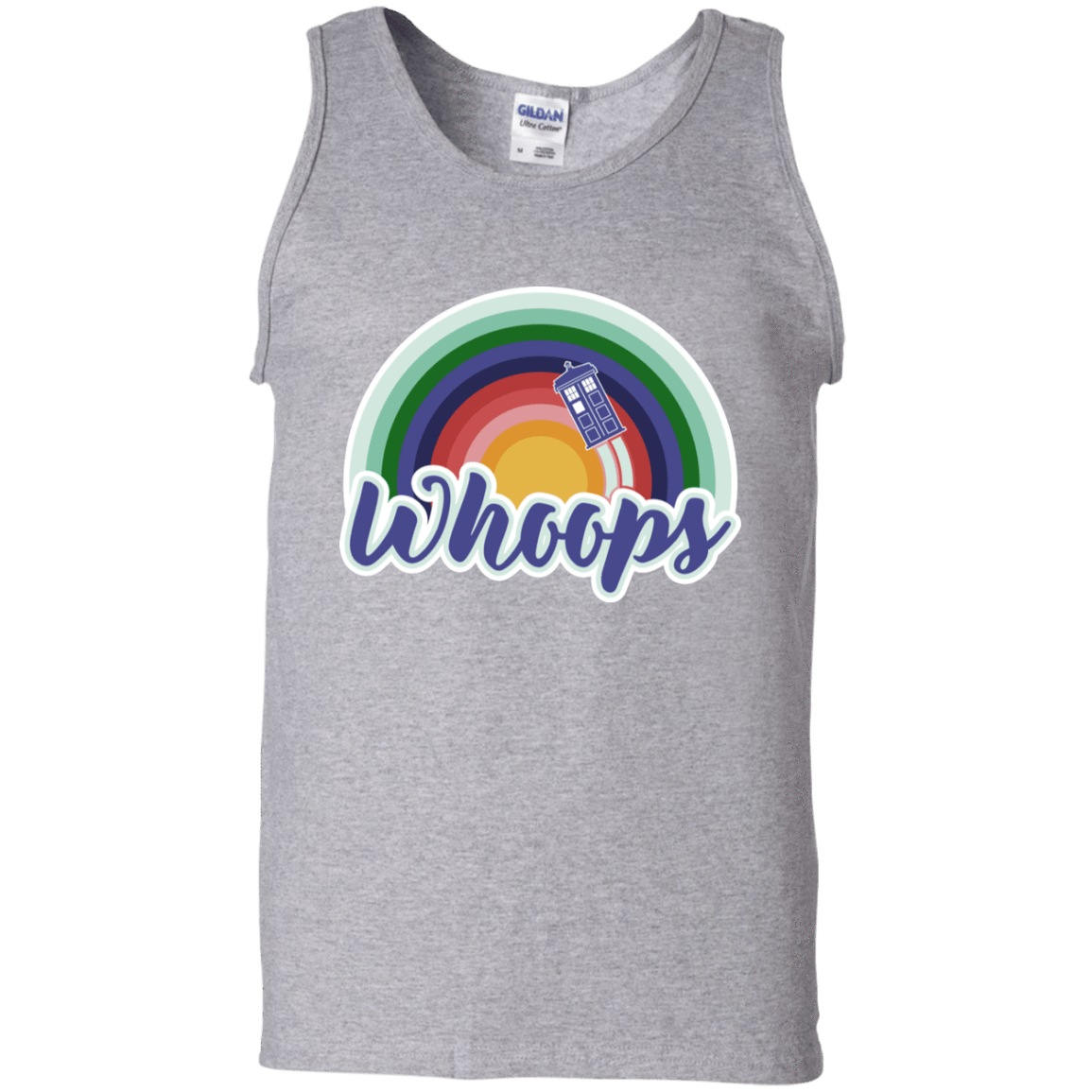 T-Shirts Sport Grey / S 13th Doctor Retro Whoops Men's Tank Top