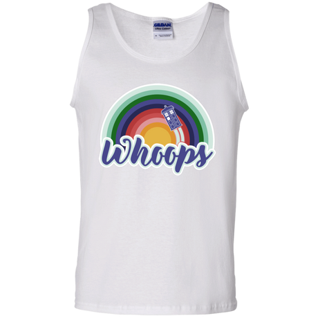 T-Shirts White / S 13th Doctor Retro Whoops Men's Tank Top