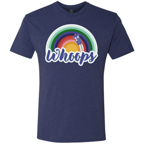T-Shirts Vintage Navy / S 13th Doctor Retro Whoops Men's Triblend T-Shirt
