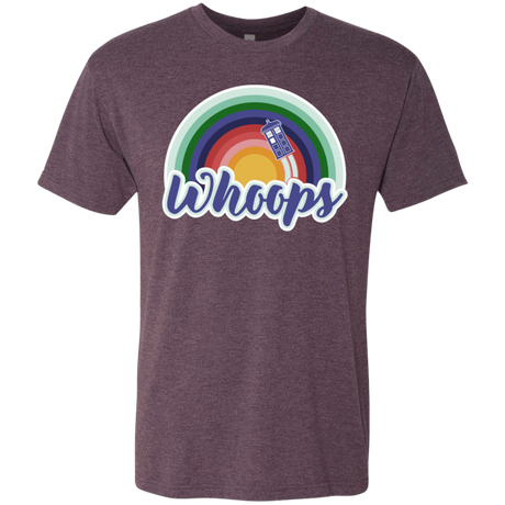 T-Shirts Vintage Purple / S 13th Doctor Retro Whoops Men's Triblend T-Shirt