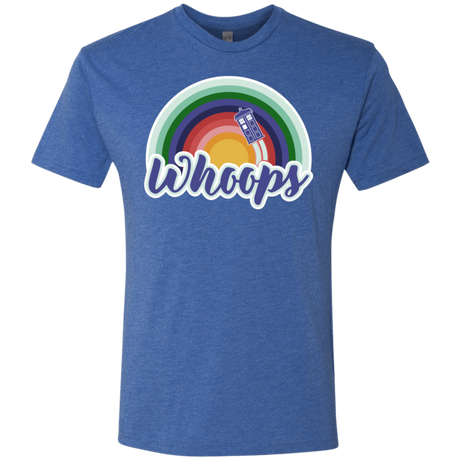 T-Shirts Vintage Royal / S 13th Doctor Retro Whoops Men's Triblend T-Shirt