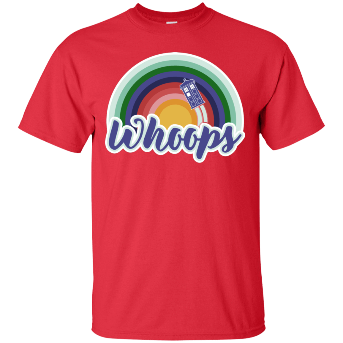 T-Shirts Red / S 13th Doctor Retro Whoops T-Shirt