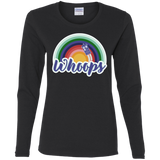 T-Shirts Black / S 13th Doctor Retro Whoops Women's Long Sleeve T-Shirt