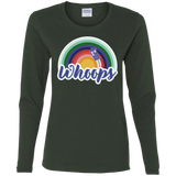 T-Shirts Forest / S 13th Doctor Retro Whoops Women's Long Sleeve T-Shirt