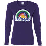 T-Shirts Purple / S 13th Doctor Retro Whoops Women's Long Sleeve T-Shirt