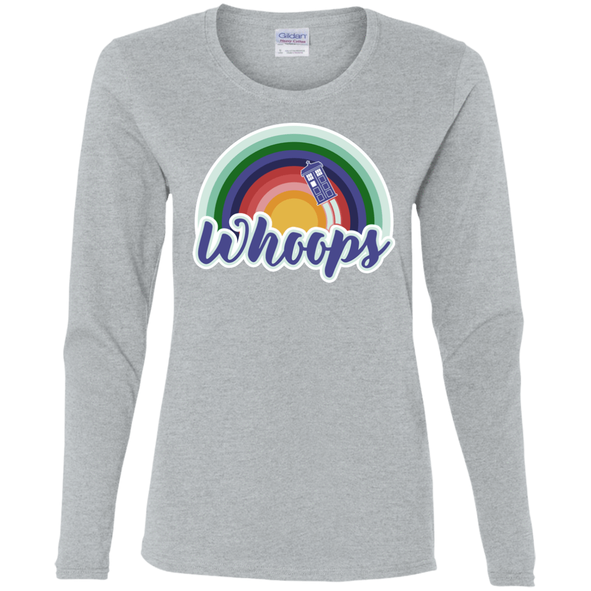 T-Shirts Sport Grey / S 13th Doctor Retro Whoops Women's Long Sleeve T-Shirt