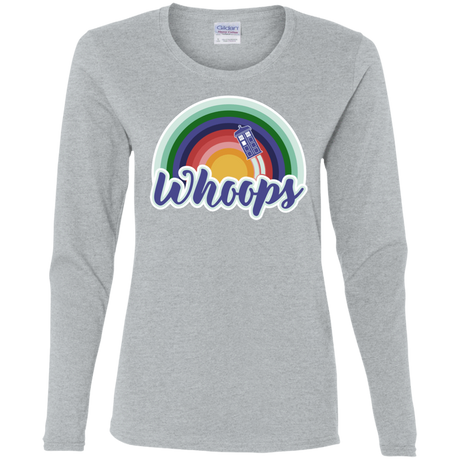 T-Shirts Sport Grey / S 13th Doctor Retro Whoops Women's Long Sleeve T-Shirt