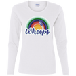 T-Shirts White / S 13th Doctor Retro Whoops Women's Long Sleeve T-Shirt