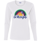 T-Shirts White / S 13th Doctor Retro Whoops Women's Long Sleeve T-Shirt