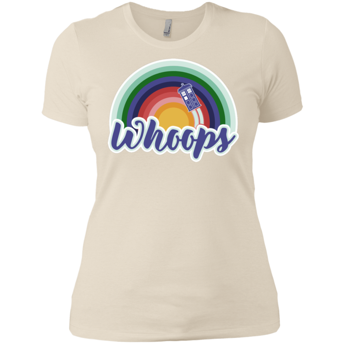 T-Shirts Ivory/ / X-Small 13th Doctor Retro Whoops Women's Premium T-Shirt