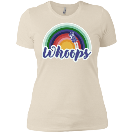 T-Shirts Ivory/ / X-Small 13th Doctor Retro Whoops Women's Premium T-Shirt