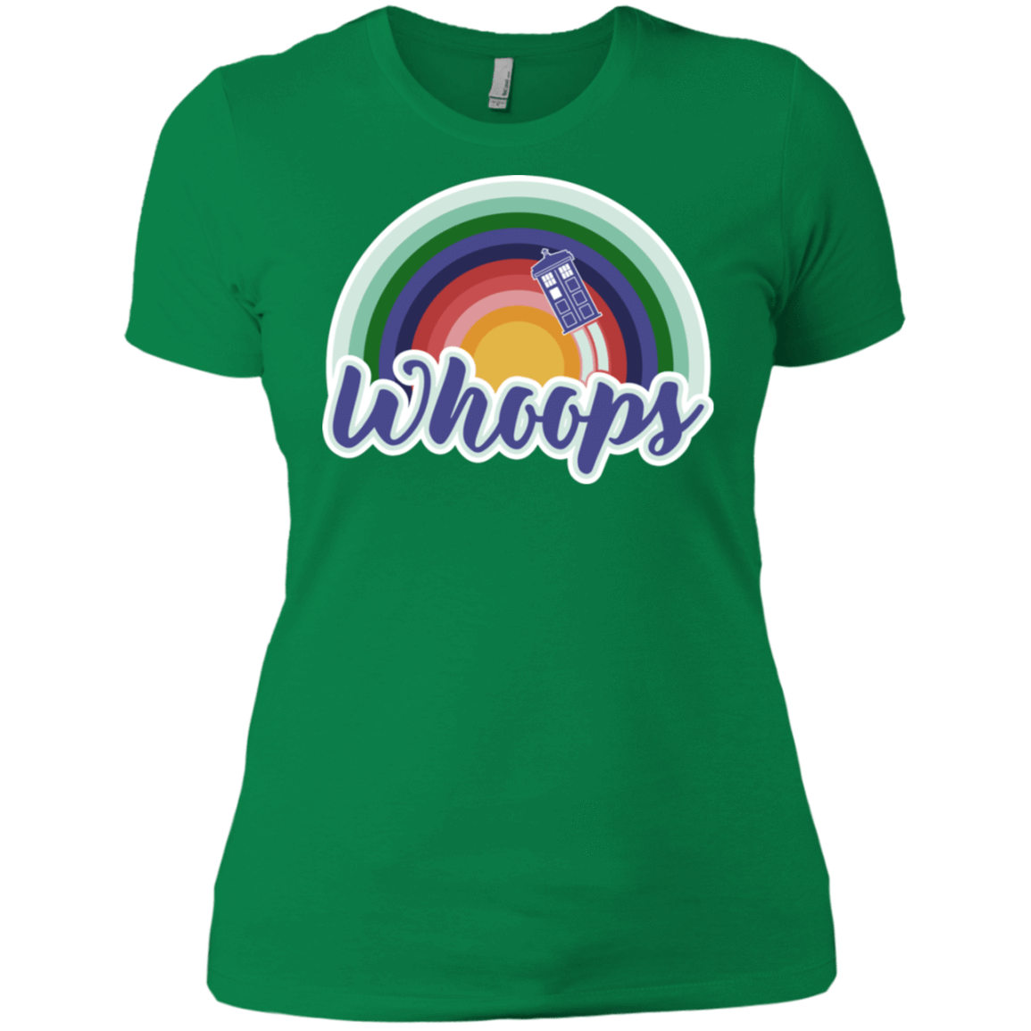 T-Shirts Kelly Green / X-Small 13th Doctor Retro Whoops Women's Premium T-Shirt