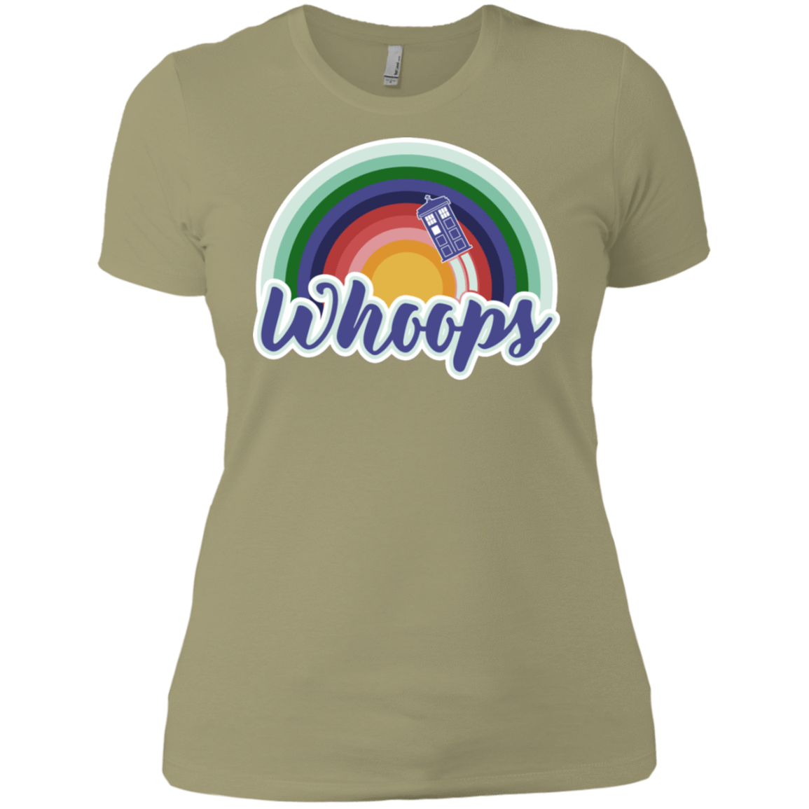 T-Shirts Light Olive / X-Small 13th Doctor Retro Whoops Women's Premium T-Shirt