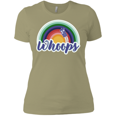 T-Shirts Light Olive / X-Small 13th Doctor Retro Whoops Women's Premium T-Shirt