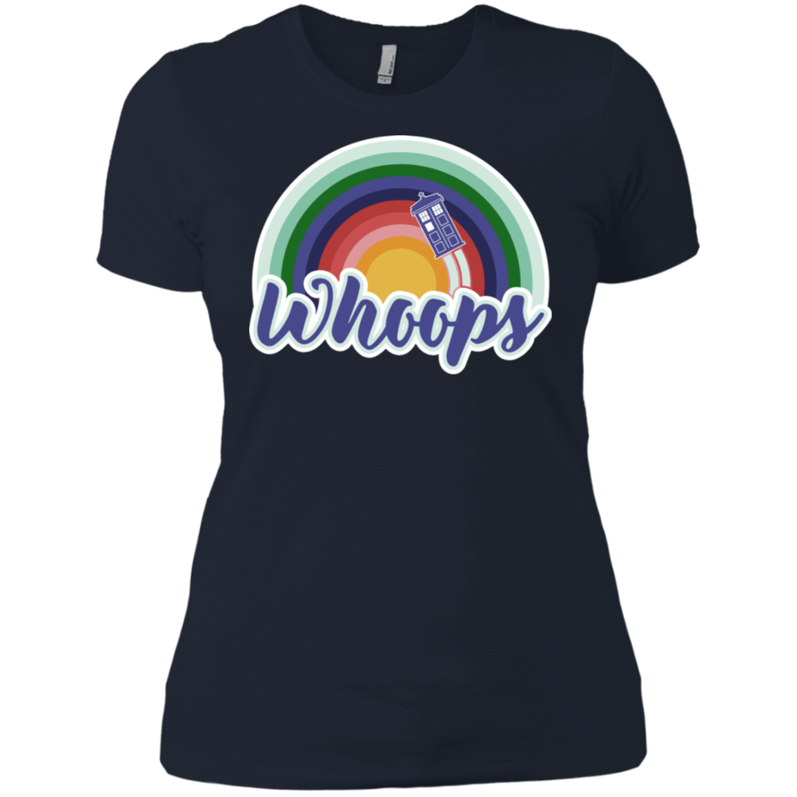 T-Shirts Midnight Navy / X-Small 13th Doctor Retro Whoops Women's Premium T-Shirt