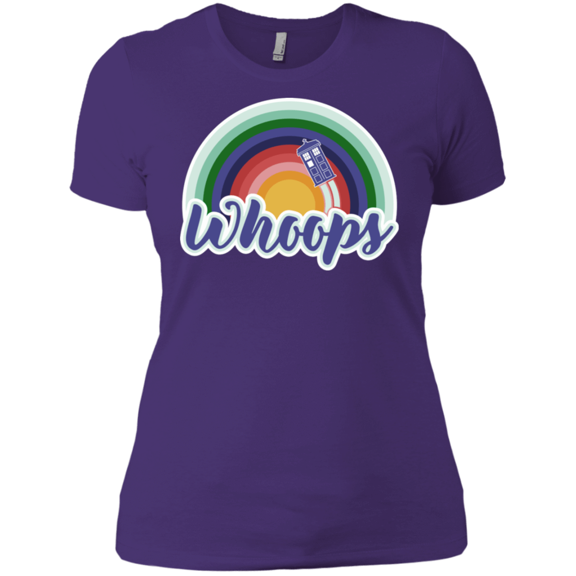 T-Shirts Purple Rush/ / X-Small 13th Doctor Retro Whoops Women's Premium T-Shirt