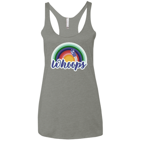 T-Shirts Venetian Grey / X-Small 13th Doctor Retro Whoops Women's Triblend Racerback Tank