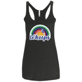T-Shirts Vintage Black / X-Small 13th Doctor Retro Whoops Women's Triblend Racerback Tank