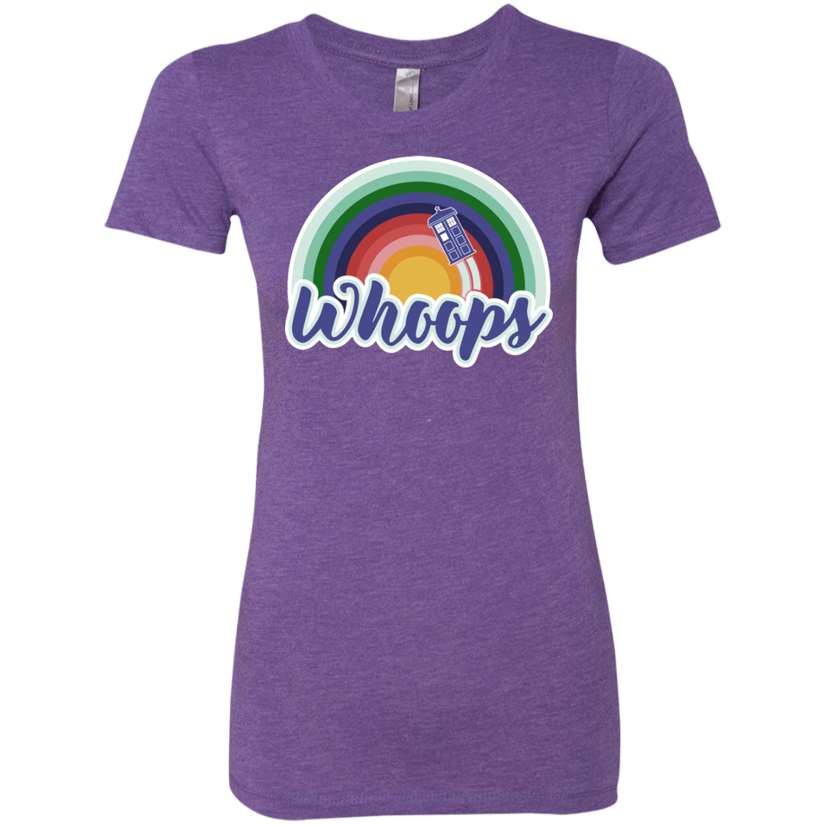 T-Shirts Purple Rush / S 13th Doctor Retro Whoops Women's Triblend T-Shirt