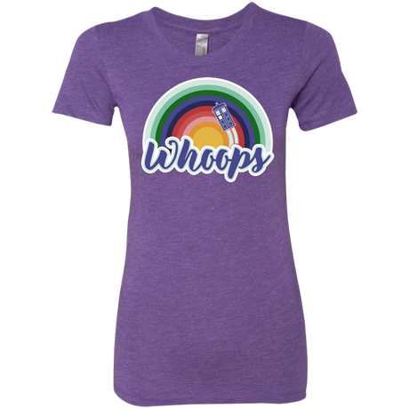 T-Shirts Purple Rush / S 13th Doctor Retro Whoops Women's Triblend T-Shirt