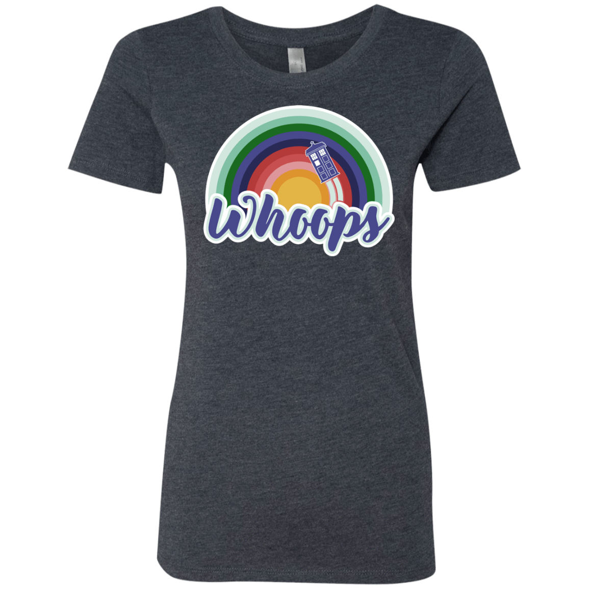 T-Shirts Vintage Navy / S 13th Doctor Retro Whoops Women's Triblend T-Shirt