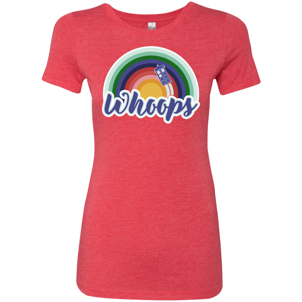 T-Shirts Vintage Red / S 13th Doctor Retro Whoops Women's Triblend T-Shirt