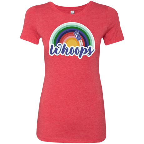 T-Shirts Vintage Red / S 13th Doctor Retro Whoops Women's Triblend T-Shirt
