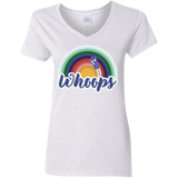 T-Shirts White / S 13th Doctor Retro Whoops Women's V-Neck T-Shirt