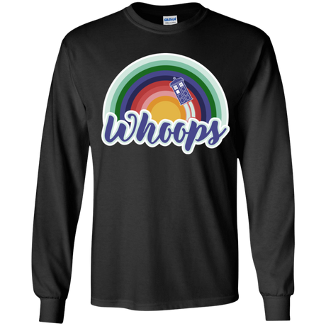 T-Shirts Black / YS 13th Doctor Retro Whoops Youth Long Sleeve T-Shirt