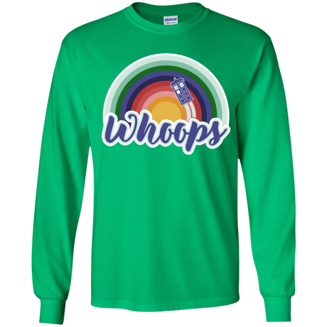 T-Shirts Irish Green / YS 13th Doctor Retro Whoops Youth Long Sleeve T-Shirt