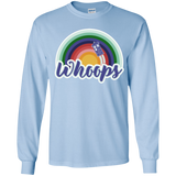 T-Shirts Light Blue / YS 13th Doctor Retro Whoops Youth Long Sleeve T-Shirt