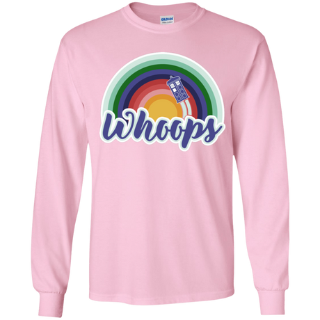 T-Shirts Light Pink / YS 13th Doctor Retro Whoops Youth Long Sleeve T-Shirt