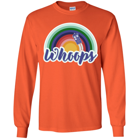 T-Shirts Orange / YS 13th Doctor Retro Whoops Youth Long Sleeve T-Shirt