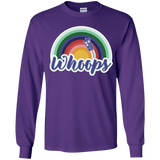 T-Shirts Purple / YS 13th Doctor Retro Whoops Youth Long Sleeve T-Shirt