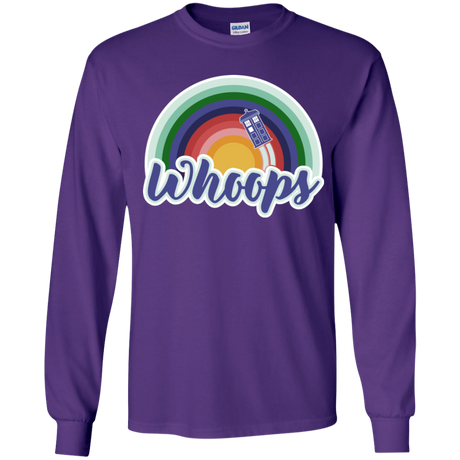 T-Shirts Purple / YS 13th Doctor Retro Whoops Youth Long Sleeve T-Shirt