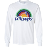 T-Shirts White / YS 13th Doctor Retro Whoops Youth Long Sleeve T-Shirt