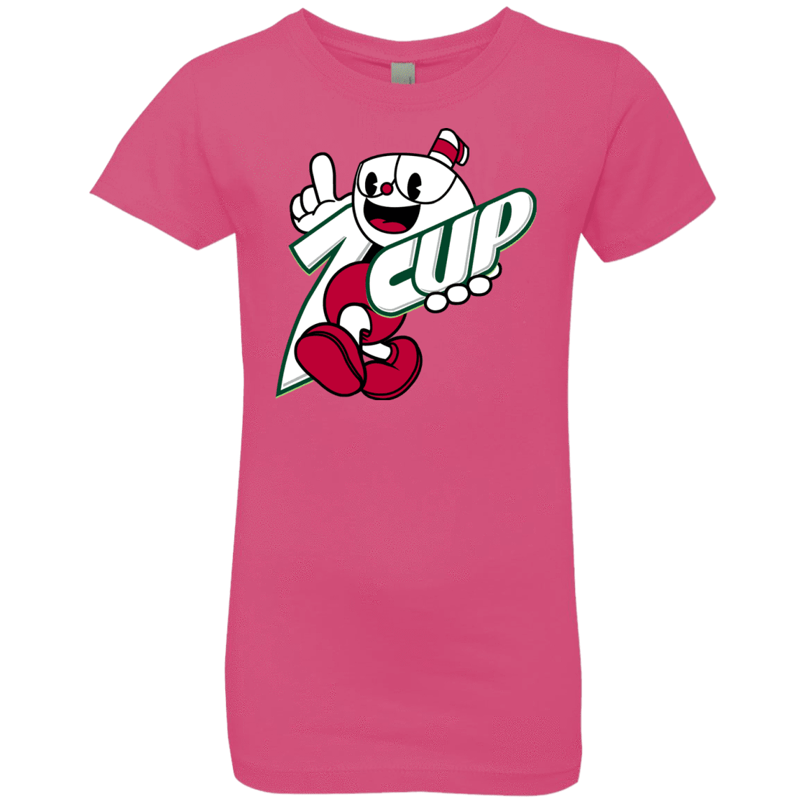 T-Shirts Hot Pink / YXS 1cup Girls Premium T-Shirt