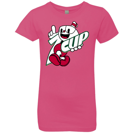 T-Shirts Hot Pink / YXS 1cup Girls Premium T-Shirt