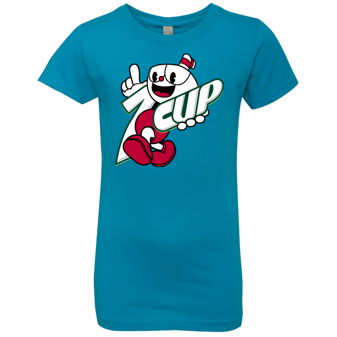 T-Shirts Turquoise / YXS 1cup Girls Premium T-Shirt