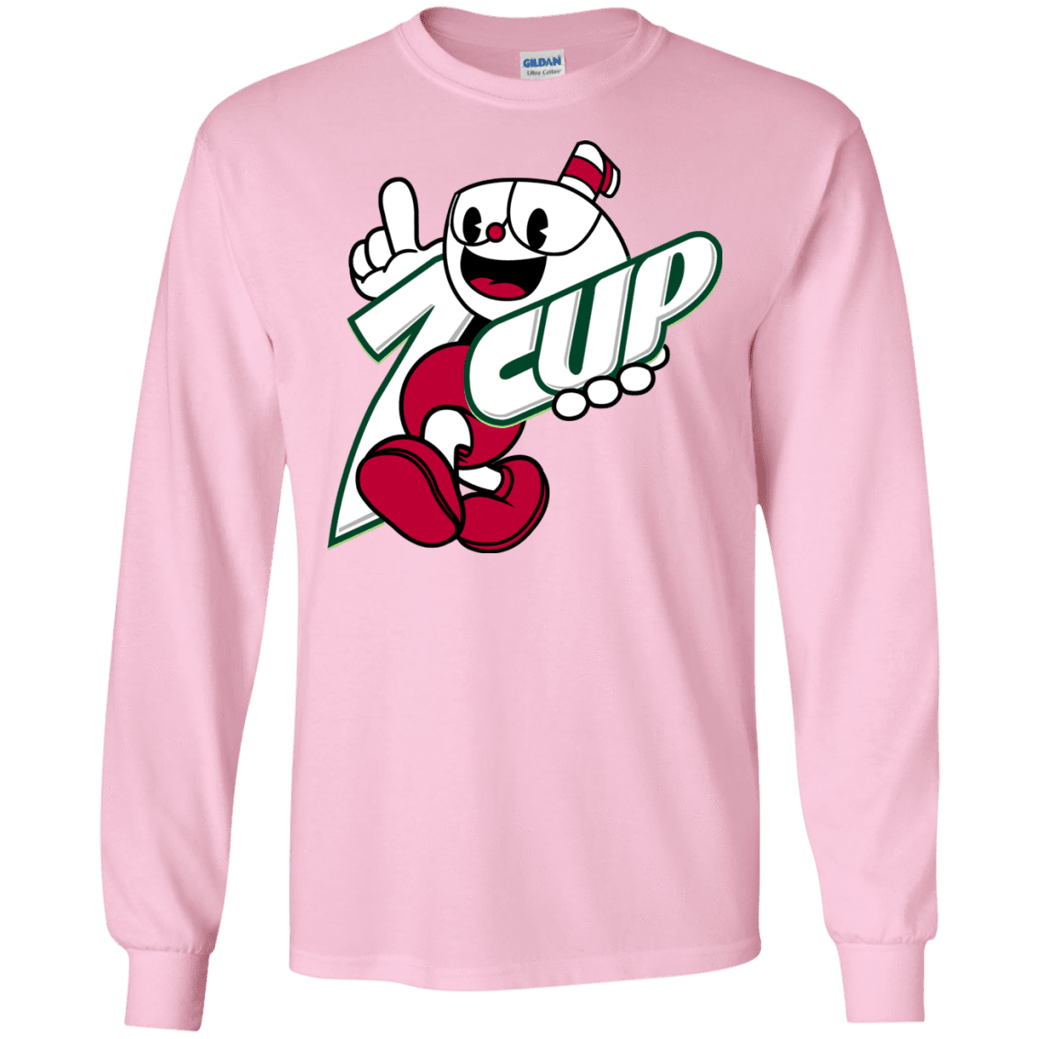 T-Shirts Light Pink / S 1cup Men's Long Sleeve T-Shirt