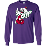 T-Shirts Purple / S 1cup Men's Long Sleeve T-Shirt